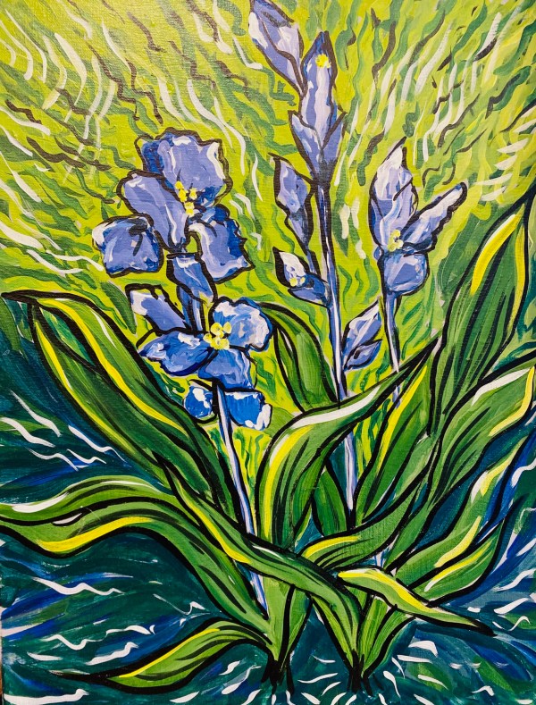 Van Gogh Inspired Irises