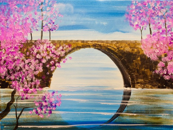 Bridge with Cherry Blossoms