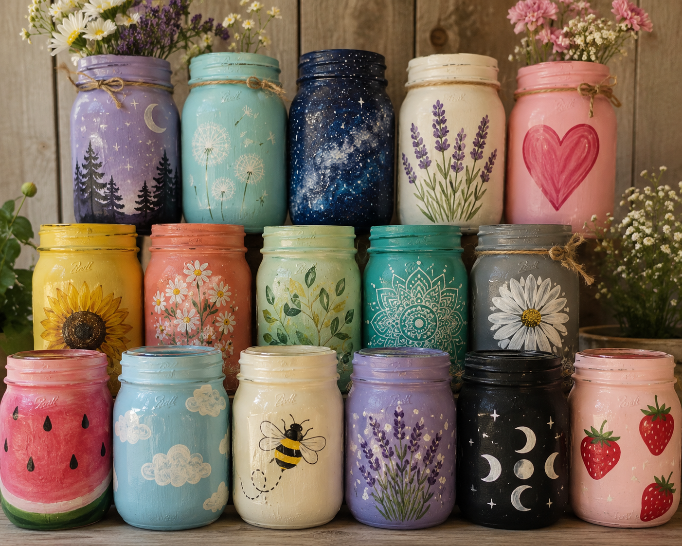Mason Jar Painting Party
